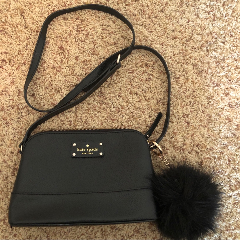 Kate Spade Dome Crossbody with Pom